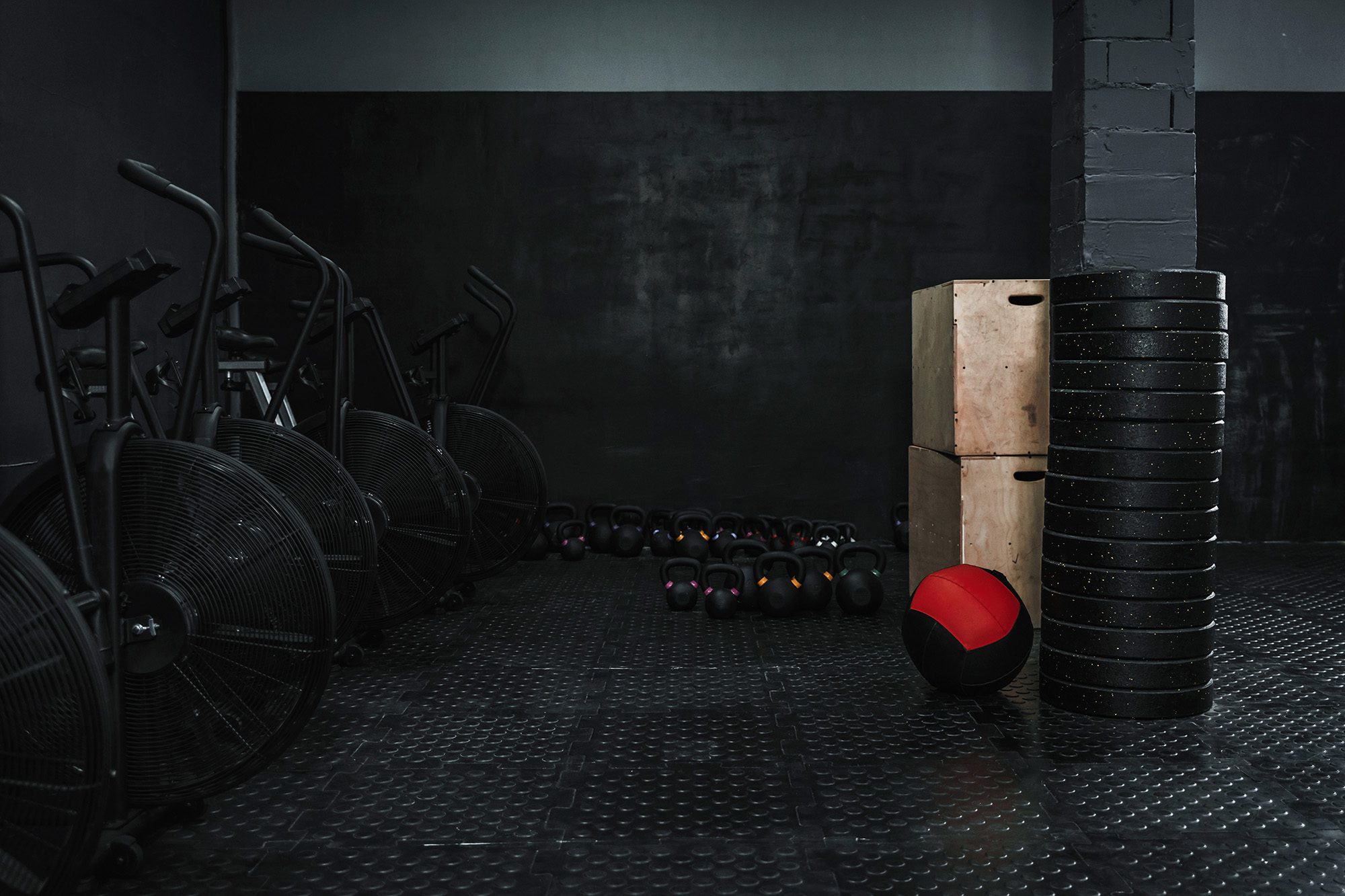 Empty,Gym,With,Crossfit,Equipment.,Copy,Space. Crossfit, HQ